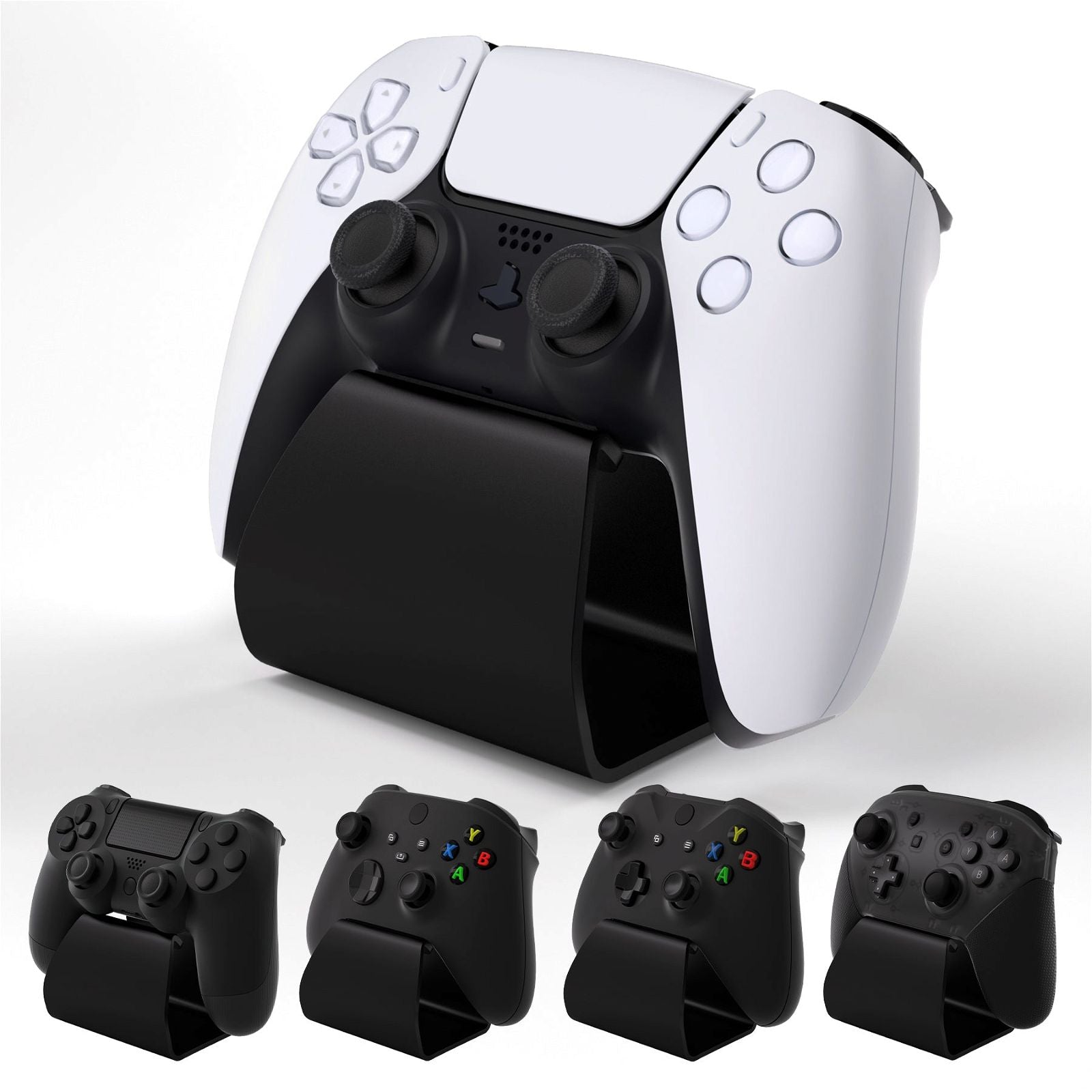 Black Stand AL Universal Metal Game Controller Stand for PS5 PS4 Xbox Series XS Xbox One Controller FQZPFC001WS