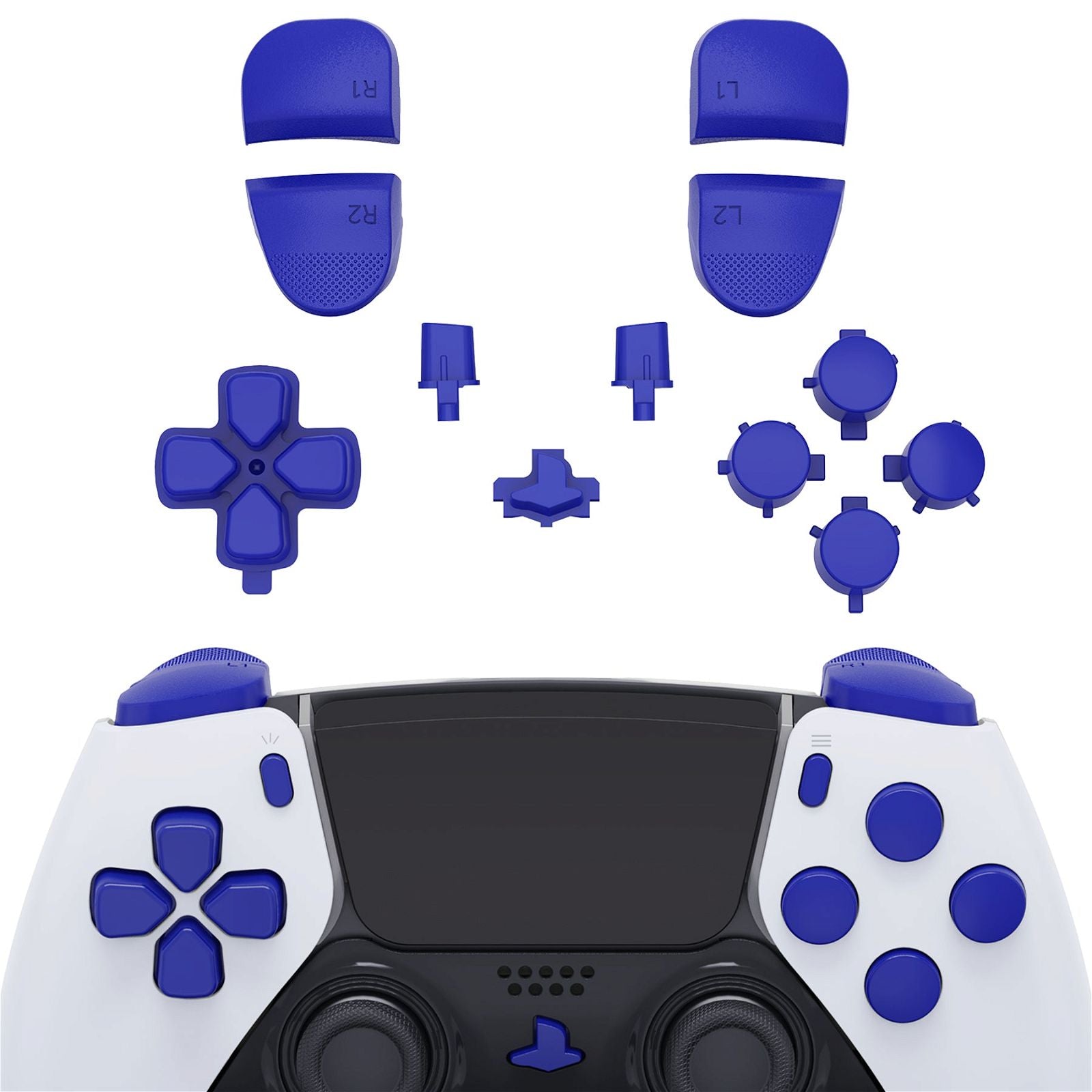 Blue Full Set Button Kits Compatible With PS5 Edge Controller