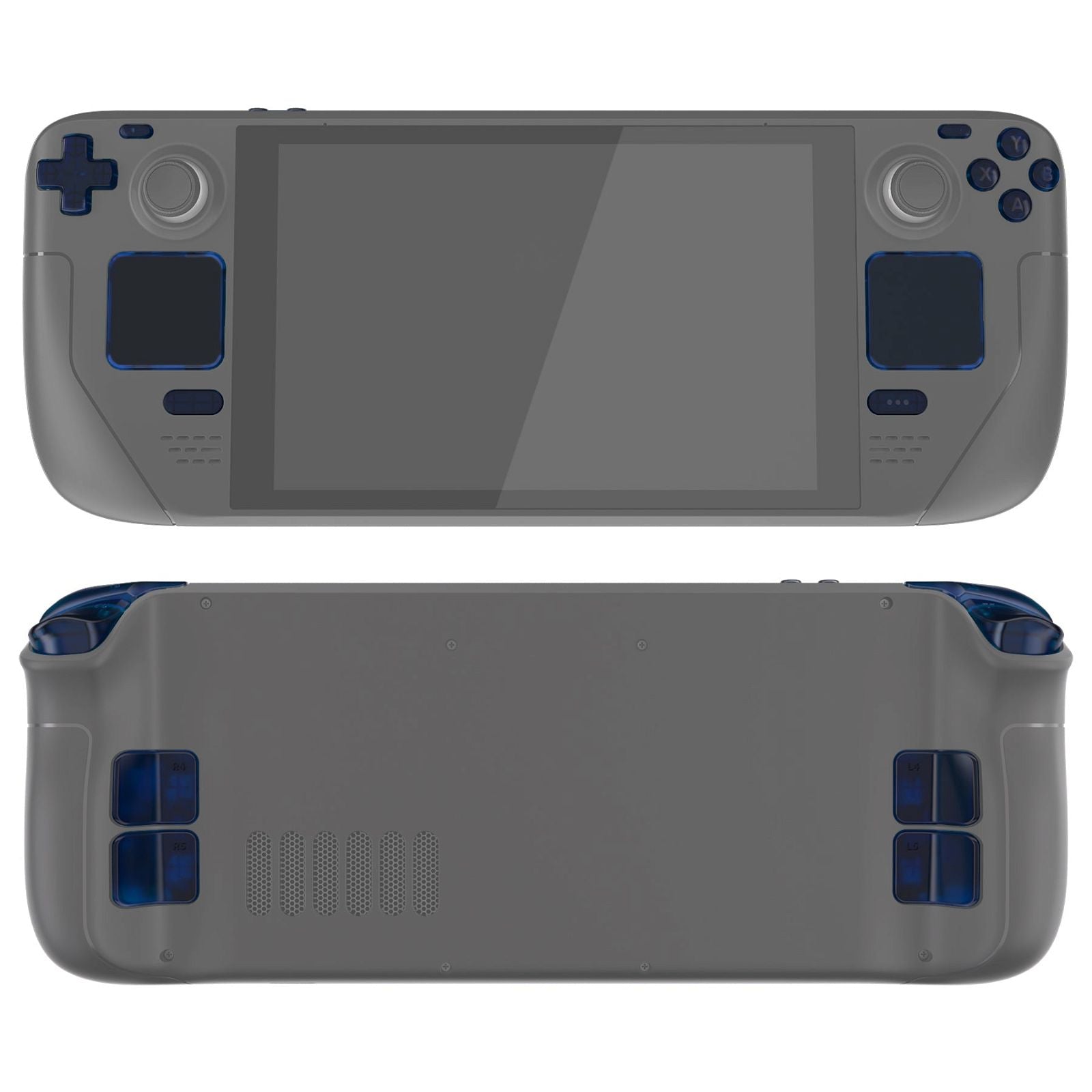 Clear Blue Replacement Full Set Buttons for Steam Deck LCD Console