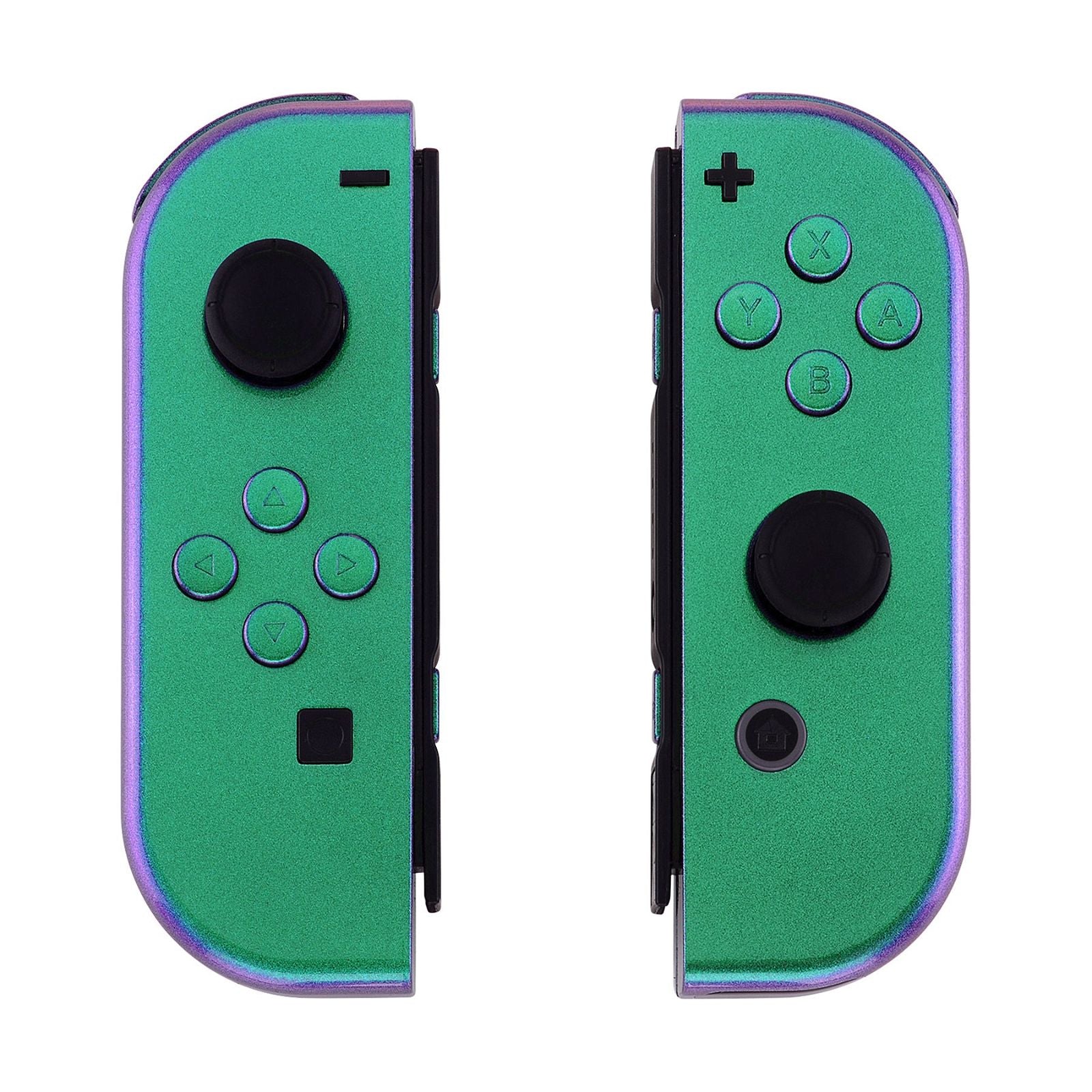 Glossy Chameleon Green Purple Replacement Shells For Joycon of NS