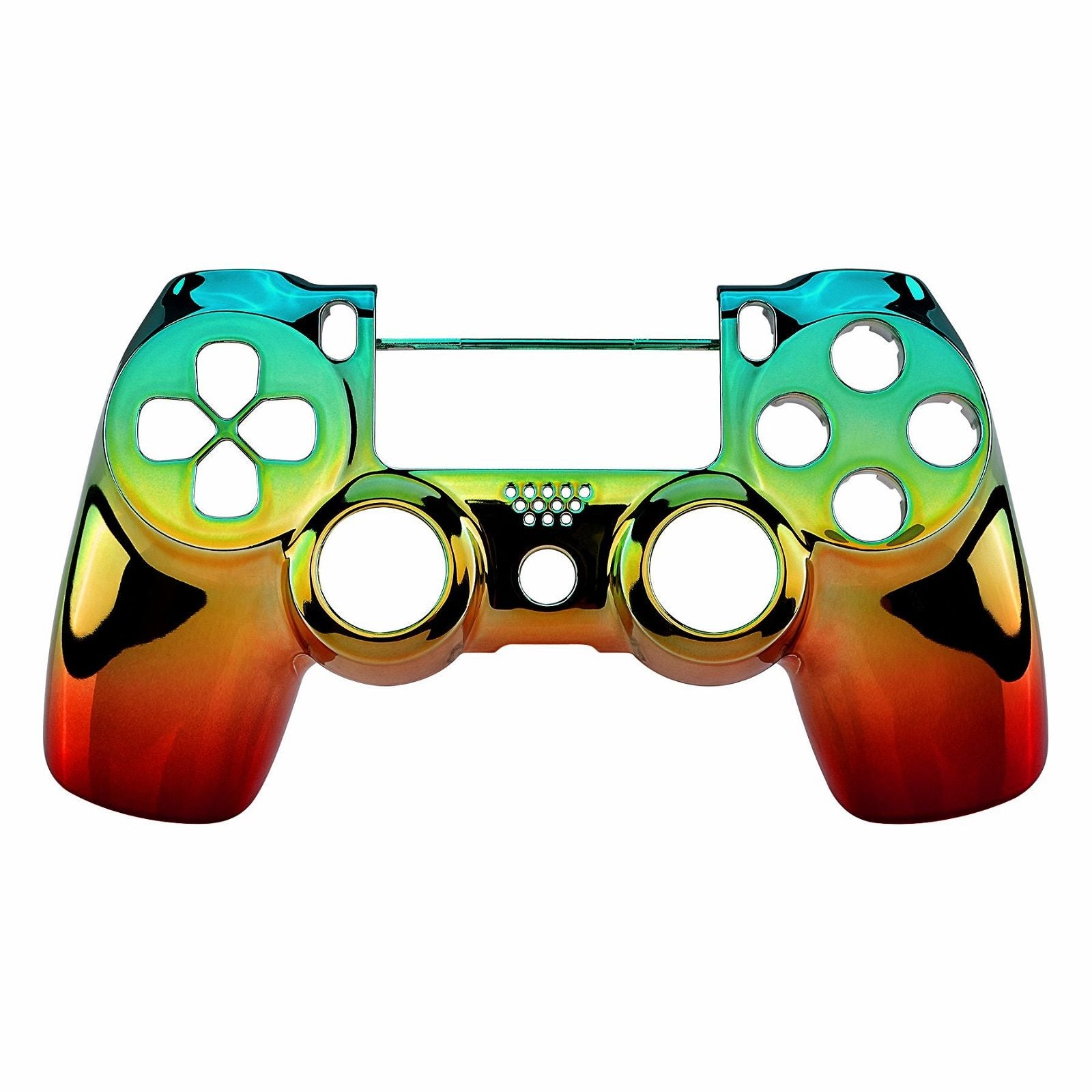 Glossy Chrome Gradient Green Gold Red Front Shell Compatible