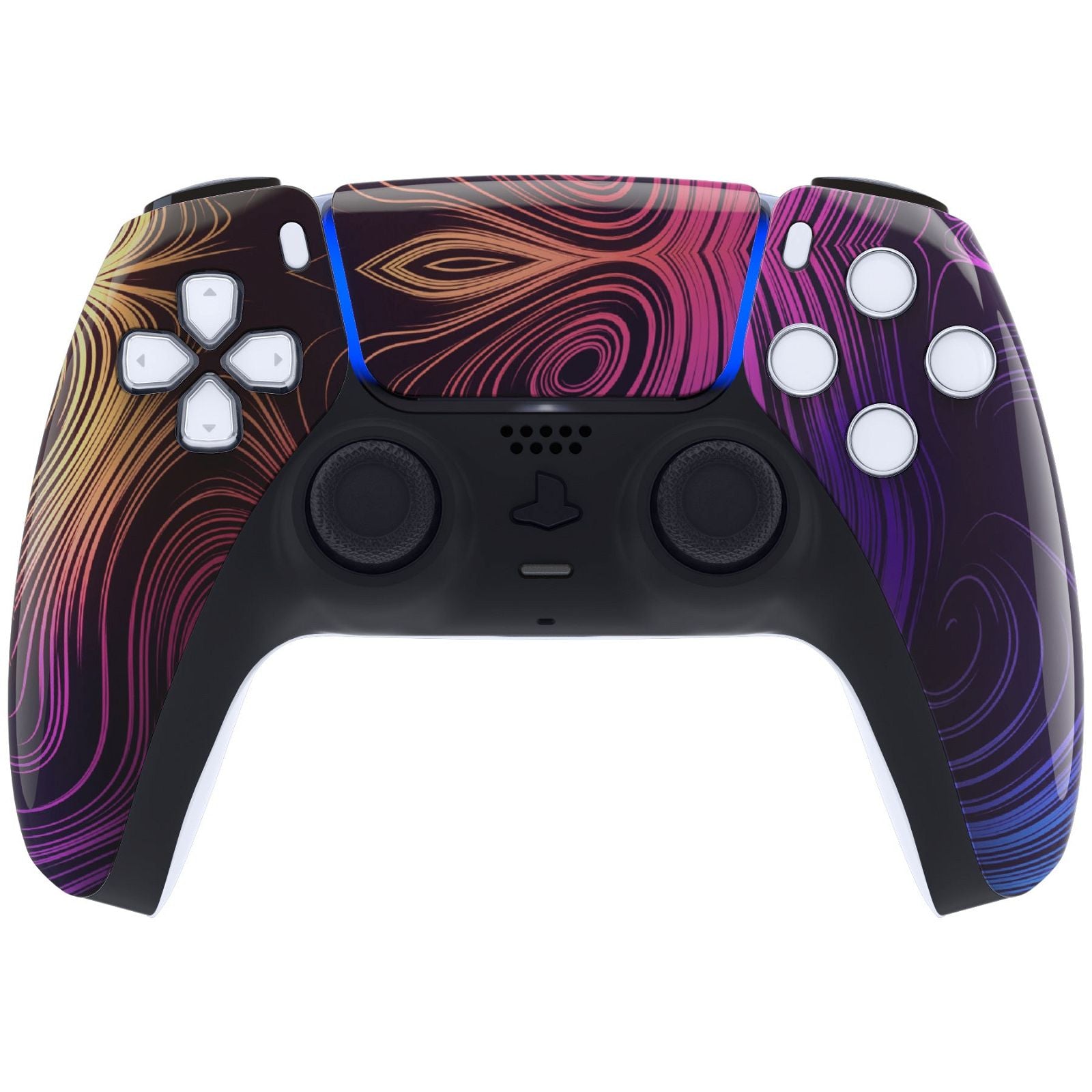 Glossy Illusion Space Front Shell With Touchpad Compatible With PS5  Controller BDM-010/020/030/040/050 - ZPFT1041G3WS
