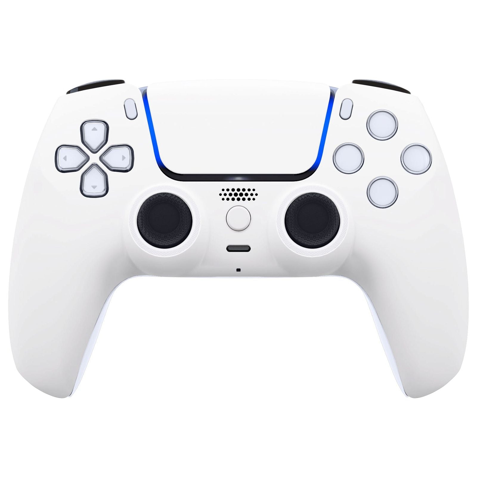 Luna Redesigned White Front Shell with Touchpad for PS5