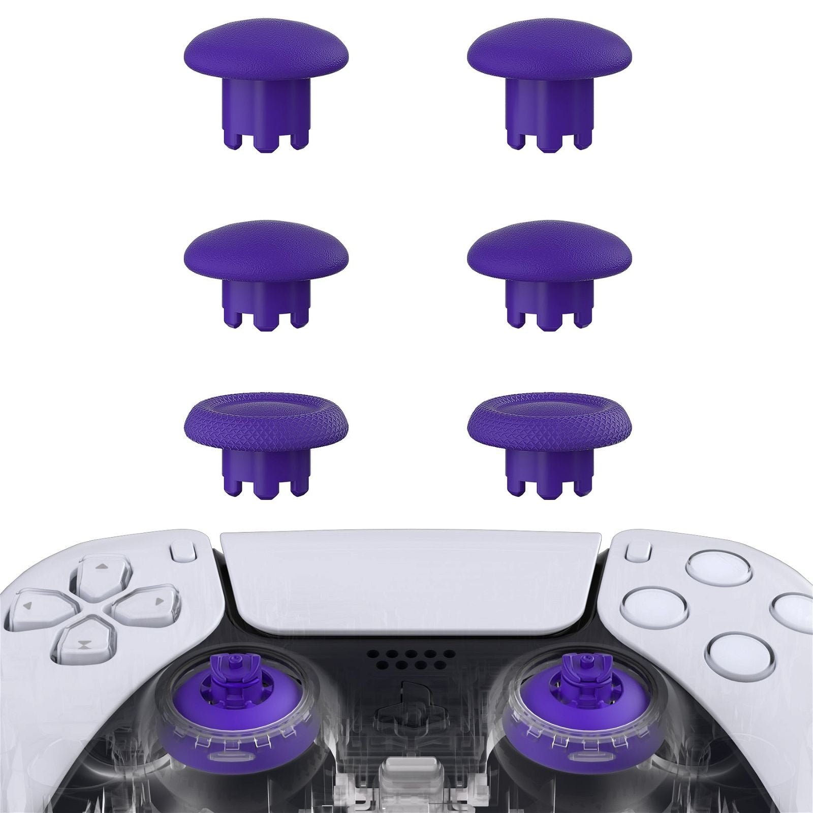 Purple EDGE Sticks Replacement Interchangeable Thumbsticks for PS5