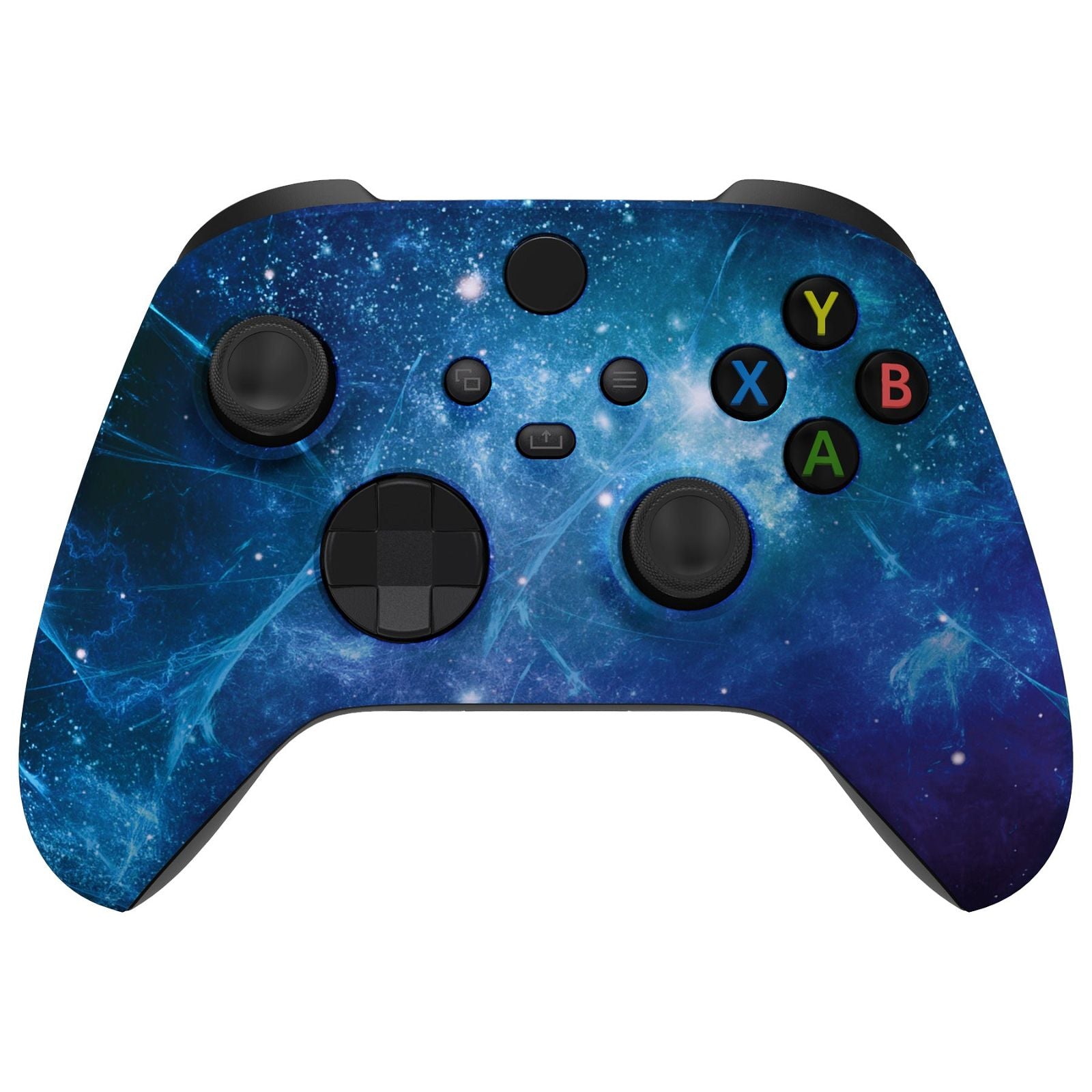 Soft Touch Blue Nebula Front Shell For Xbox Series X/S Controller