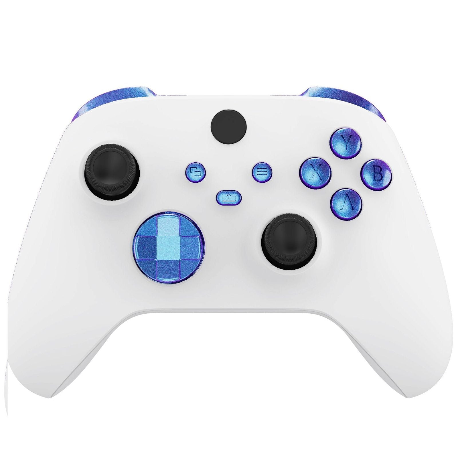 PS4/Xbox コントローラーセット 13個 Glossy Chameleon Blue Purple 13in1 Button Kits For Xbox Series X/S