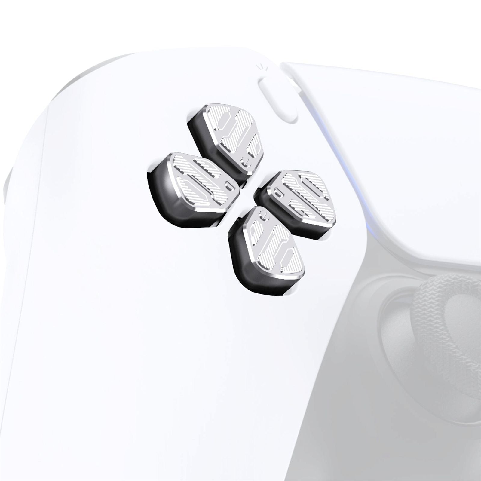 Silver Metal Dpad Button Compatible With PS5 Controller-JPFB002WS