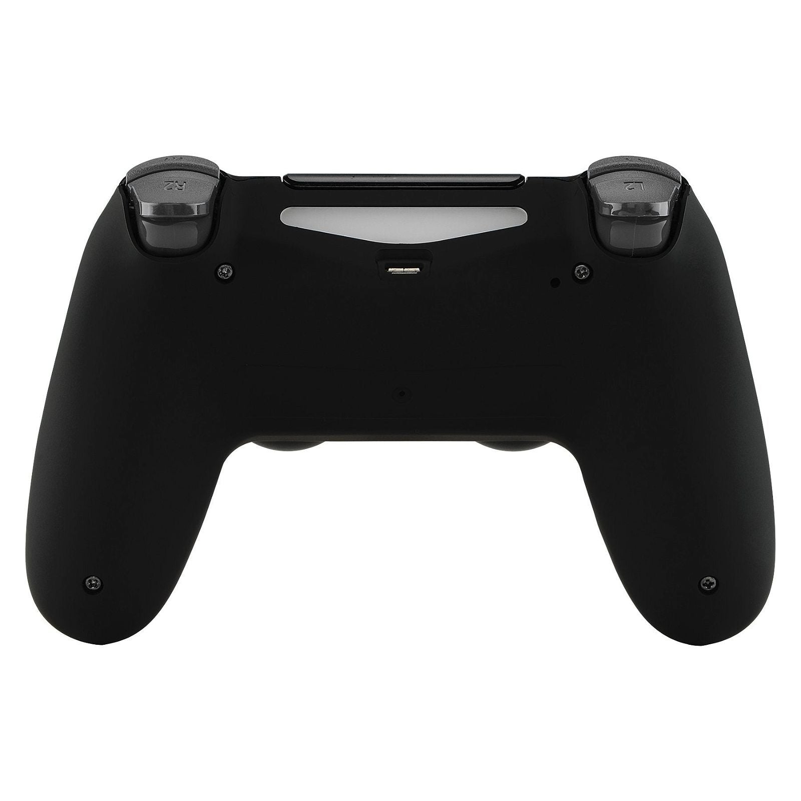 PS4バッド付 Soft Touch Black Back Shell Compatible With PS4 Gen2 Controller