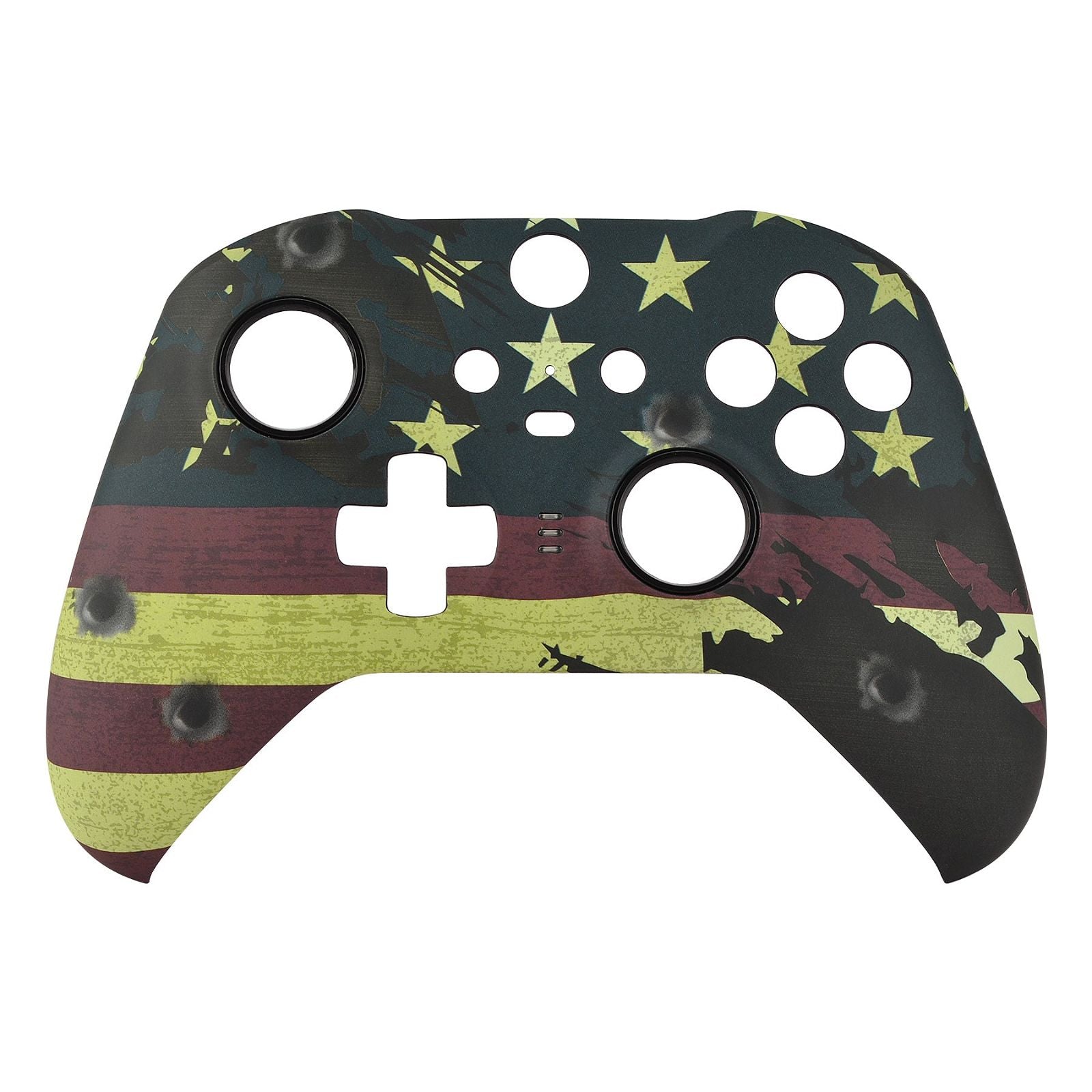 Soft Touch Bullet US Flag Front Shell For Xbox One Elite2 Controller ELT114WS