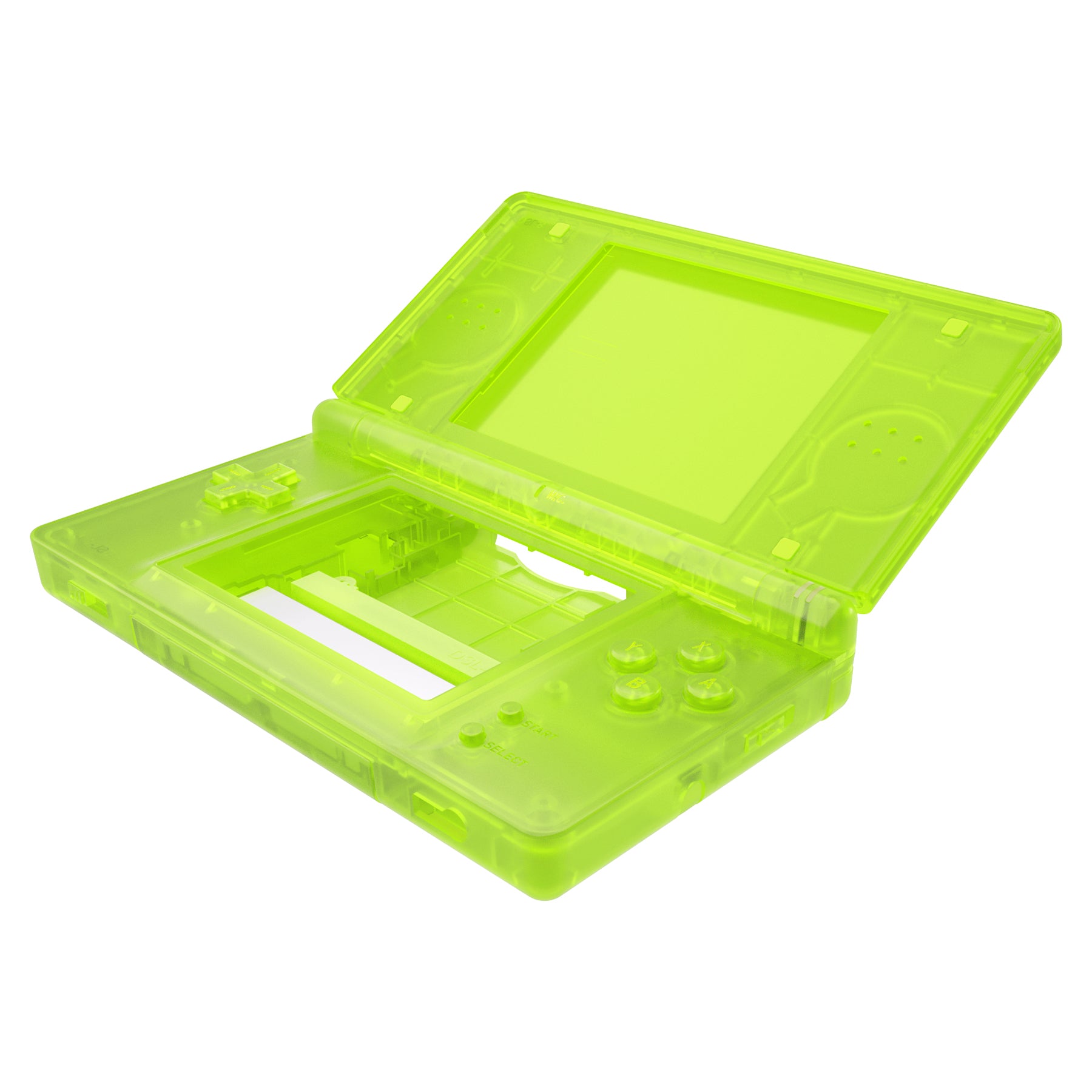 eXtremeRate Clear Lime Green Replacement Full Housing Shell
