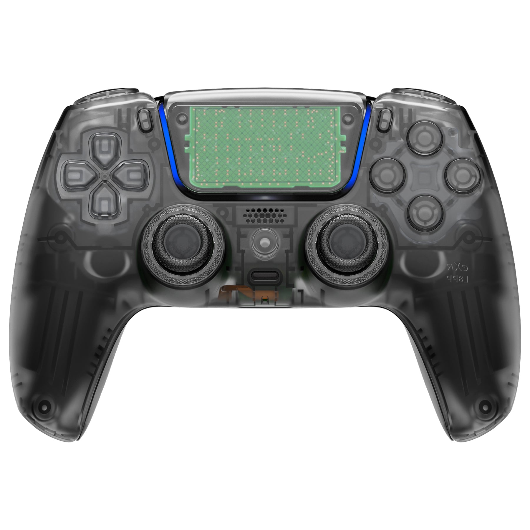 EXtremeRate Clear Full Housing Shell + Buttons Kit For PS5 Controller – Compatible With BDM-010/020/030/040