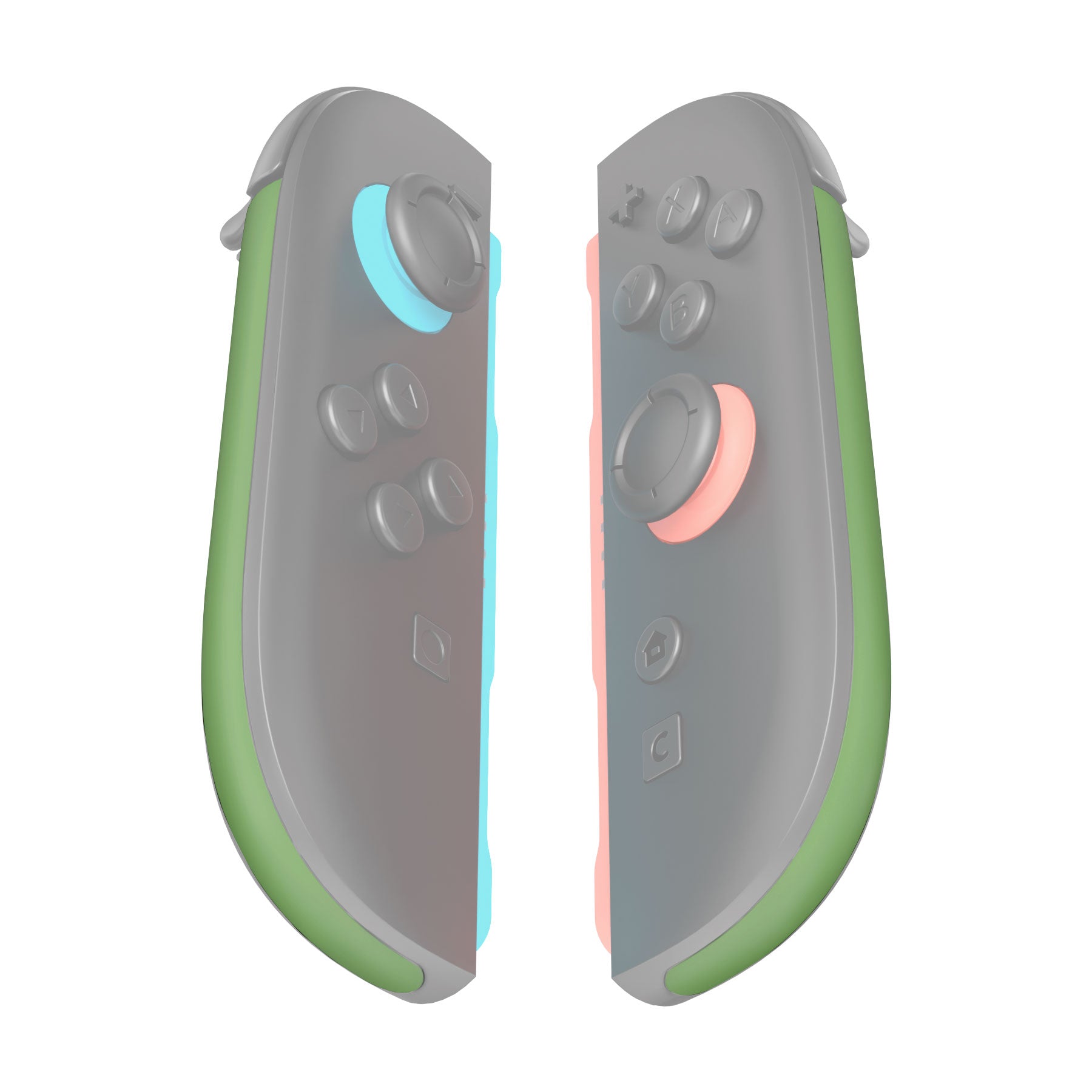 eXtremeRate Matcha Green Replacement Decorative Strips for Joycon