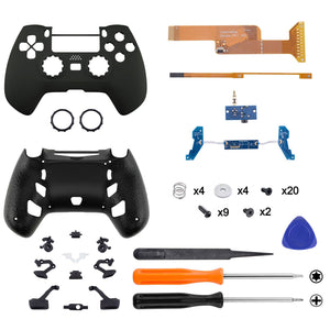 Black Decade Tournament Controller(DTC) Upgrade Kit With Upgrade Board & Ergonmic Shell & Back Buttons & Trigger Stops Compatible With PS4 Controller JDM-040/050/055-P4MG002 - Extremerate Wholesale