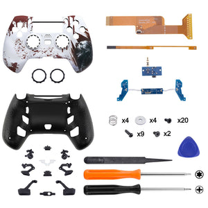 Blood Zombie Decade Tournament Controller(DTC) Upgrade Kit With Upgrade Board & Ergonmic Shell & Back Buttons & Trigger Stops Compatible With PS4 Controller JDM-040/050/055-P4MG012 - Extremerate Wholesale