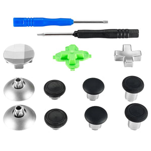 14 in 1 Full Set Raised Anti-slip Analog Stick Dpad Metal Buttons for Xbox One Elite Controller-XOJ2013 - Extremerate Wholesale