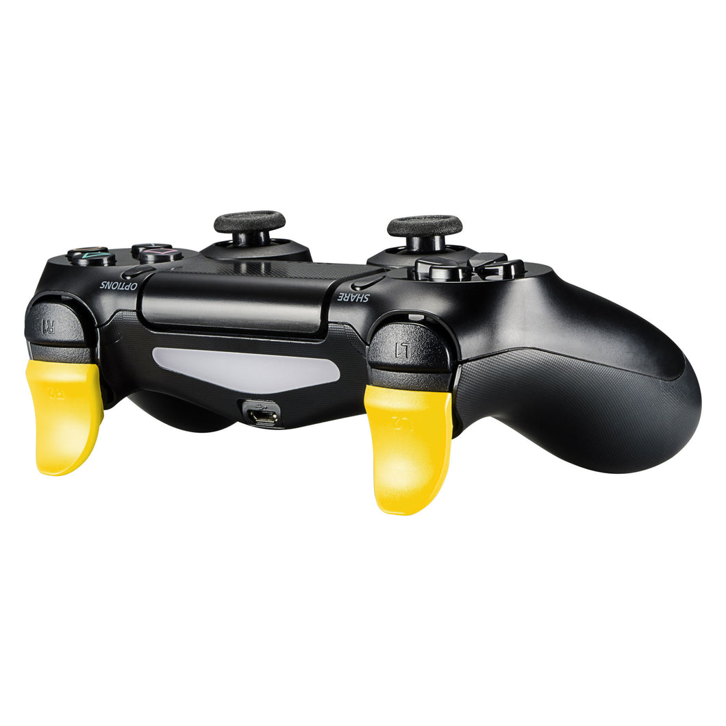 2 Pairs Yellow External Trigger Cap Buttons L2 R2 Compatible With PS4 JDM-030/ JDM-040 Controller-GC00121Y