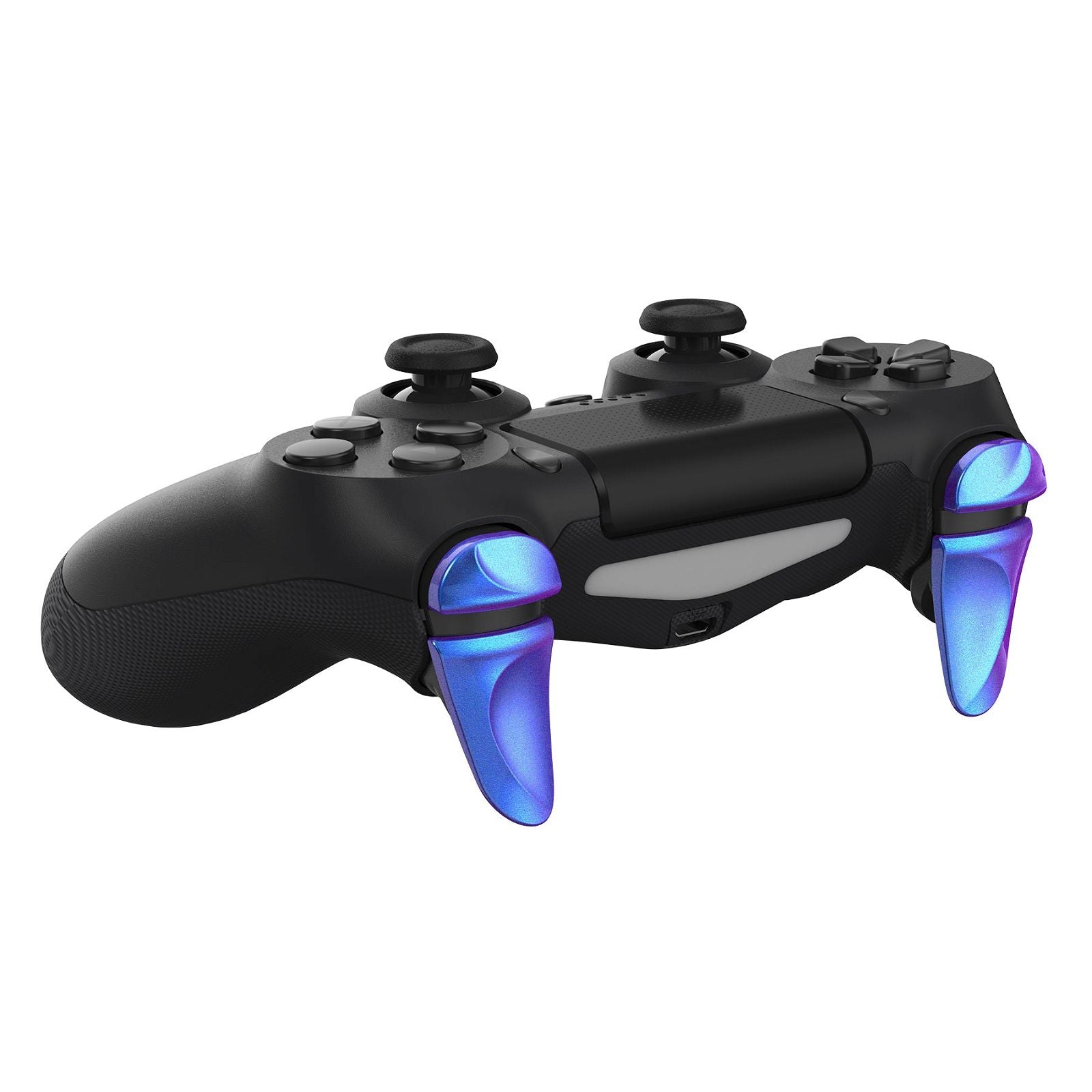Pairs Glossy Chameleon Blue Purple Shoulder Buttons Extension Triggers Compatible With PS4 All Model Controller-P4PJ003