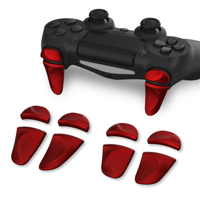 2 Pairs Matte UV Vampire Red Shoulder Buttons Extension Triggers Compatible With PS4 All Model Controller-P4PJ004 - Extremerate Wholesale