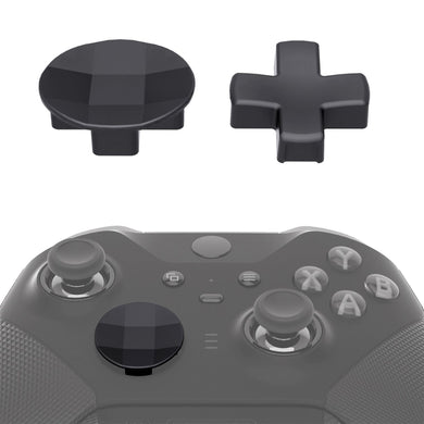 2 pcs Metalic Black Magnetic Stainless Steel D-Pads for Xbox One Elite & Xbox One Elite Series 2 Controller - IL401WS - Extremerate Wholesale
