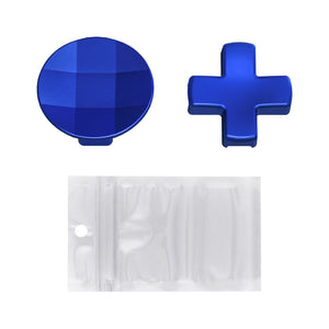 2 pcs Metalic Blue Magnetic Stainless Steel D-Pads for Xbox One Elite & Xbox One Elite Series 2 Controller - IL410WS - Extremerate Wholesale