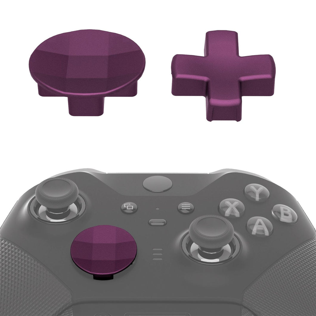 2 pcs Metalic Grape Magnetic Stainless Steel D-Pads for Xbox One Elite & Xbox One Elite Series 2 Controller - IL406WS - Extremerate Wholesale
