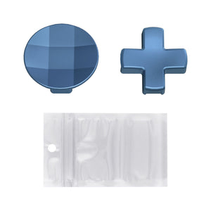 2 pcs Metalic Neptune Blue Magnetic Stainless Steel D-Pads for Xbox One Elite & Xbox One Elite Series 2 Controller - IL405WS - Extremerate Wholesale