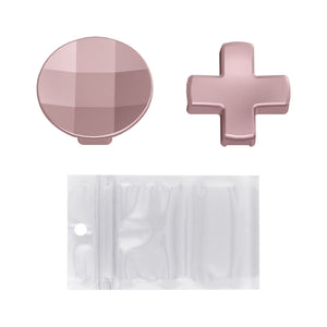 2 pcs Metalic Rose Gold Magnetic Stainless Steel D-Pads for Xbox One Elite & Xbox One Elite Series 2 Controller - IL408WS - Extremerate Wholesale