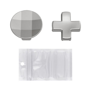 2 pcs Metalic Silver Magnetic Stainless Steel D-Pads for Xbox One Elite & Xbox One Elite Series 2 Controller - IL402WS - Extremerate Wholesale