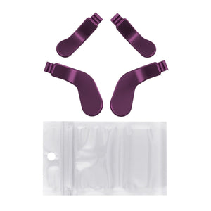 4 pcs Metallic Grape Replacement Stainless Steel Paddles for Xbox One Elite Controller Seies 2 -IL315WS - Extremerate Wholesale