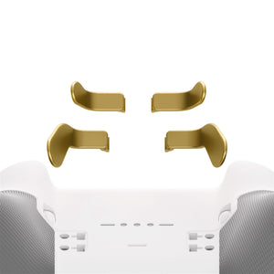 4 pcs Metallic Hero Gold Replacement Stainless Steel Paddles for Xbox One Elite Controller Seies 2 -IL318WS - Extremerate Wholesale