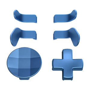 6 in 1 Metallic Neptune Blue Magnetic Stainless Steel D-pads Replacement Back Paddles For Xbox Elite & Elite Series 2 Controller - IL504 - Extremerate Wholesale