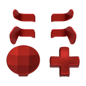 6 in 1 Metallic Vampire Red Magnetic Stainless Steel D-pads Replacement Back Paddles For Xbox Elite & Elite Series 2 Controller - IL505 - Extremerate Wholesale