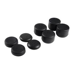 8 PCS Rubber Thumbstick Grip Cover Compatible With PS4 PS3 Xbox One 360 Controller Black-ZXBJ122 - Extremerate Wholesale