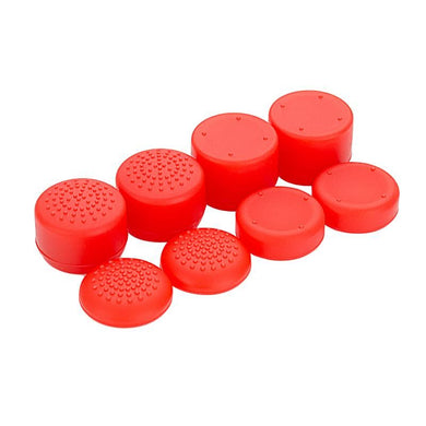 8 PCS Rubber Thumbstick Grip Cover Compatible With PS4 PS3 Xbox One 360 Controller Red-ZXBJ1224 - Extremerate Wholesale