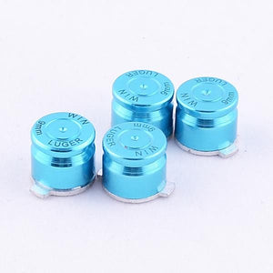 Aluminum Blue Bullet Buttons Compatible With PS3 PS4 Controller-P3J0204 - Extremerate Wholesale