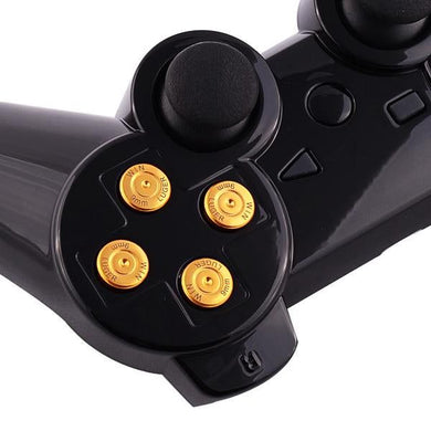 Aluminum Gold Bullet Buttons Compatible With PS3 PS4 Controller-P3J0201 - Extremerate Wholesale