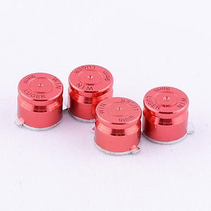 Aluminum Red Bullet Buttons Compatible With PS3 PS4 Controller-P3J0203 - Extremerate Wholesale