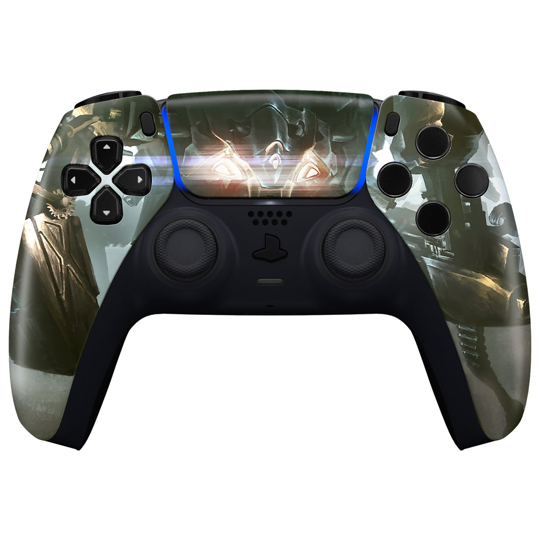 Armored Mercenary Front Shell With Touchpad Compatible With PS5 Controller BDM-010 & BDM-020 & BDM-030 & BDM-040 - ZPFR011G3WS