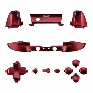 Matte UV Vampire Red RTLT + RBLB + Sync +Top Middle Bar (around guide)+ ABXY + Start/Back + Dpad For XBOX One S Controller-SXOJ0202WS - Extremerate Wholesale