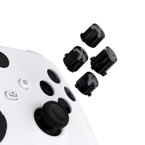 Three-Tone Black & Clear With Classic Gray Classic Symbols Replacement Custom ABXY Action Button For Xbox Series X & S Controller / Xbox One S & X Controller/ Xbox Elite V1/V2 Controller - JDX3M019WS - Extremerate Wholesale