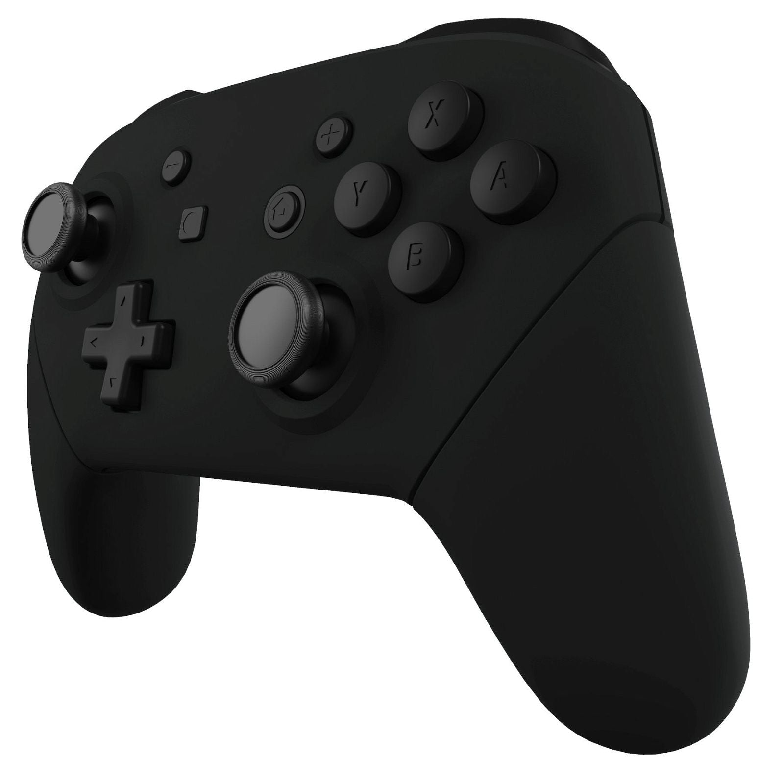 Black Full Shells And Handle Grips For NS Pro Controller-FRP315WS