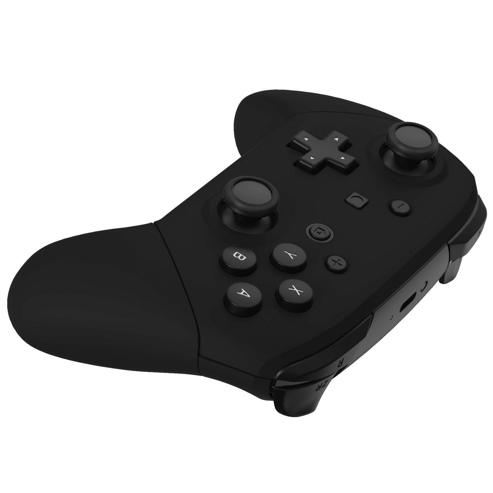 Black Full Shells And Handle Grips For NS Pro Controller-FRP315WS
