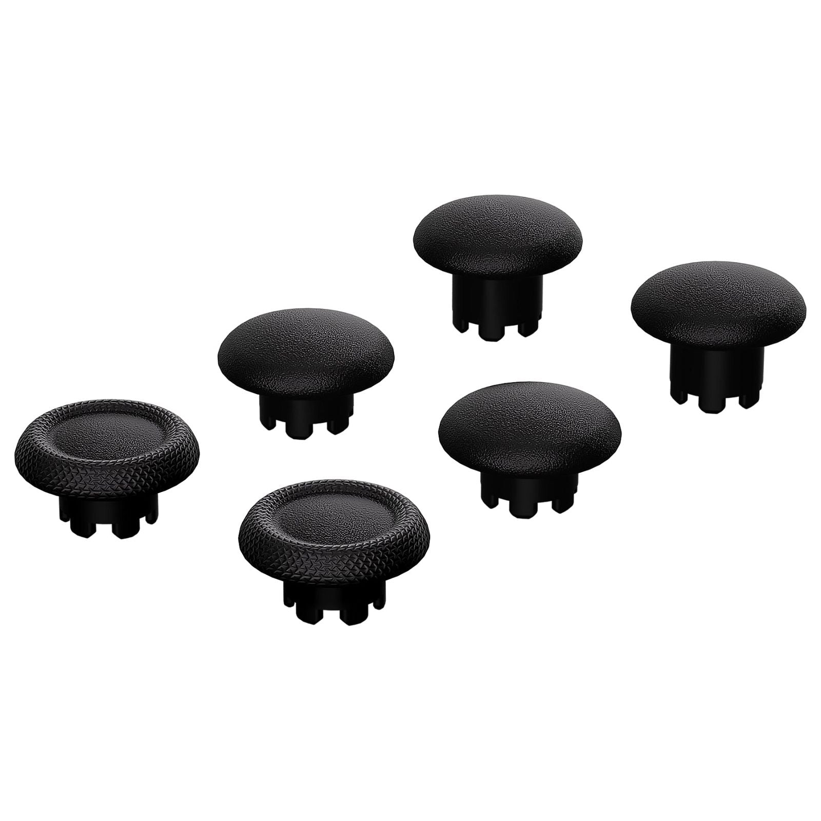 Black Interchangeable Replacement Thumbsticks Joystick Caps For