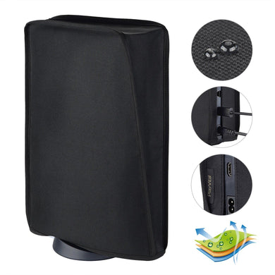 Black Nylon Dust Cover,Soft Neat Lining Dust Guard, Anti Scratch Waterproof Cover Sleeve Compatible With PS5 Console Digital Edition & Regular Edition - PFPJ002 - Extremerate Wholesale