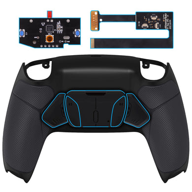 Black Rubberized Grip Remappable Rise4 Remap Kit With Upgrade Board + Redesigned Back Shell + 4 Back Buttons Compatible With PS5 Controller BDM-010 & BDM-020 - YPFU6001 - Extremerate Wholesale