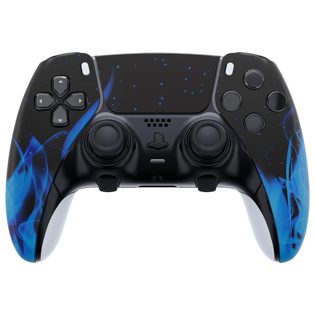 Blue Flame Left Right Front Housing Shell With Touchpad Compatible With PS5 Edge Controller - MLREGT004WS