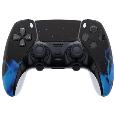 Blue Flame Left Right Front Housing Shell With Touchpad Compatible With PS5 Edge Controller - MLREGT004WS - Extremerate Wholesale
