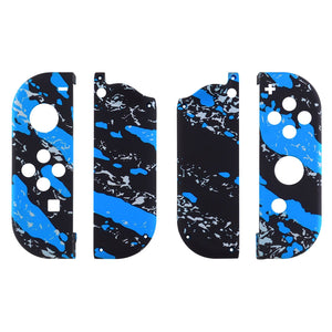 Blue Splatters Shells For NS Switch Joycon & OLED Joycon-CS205WS - Extremerate Wholesale