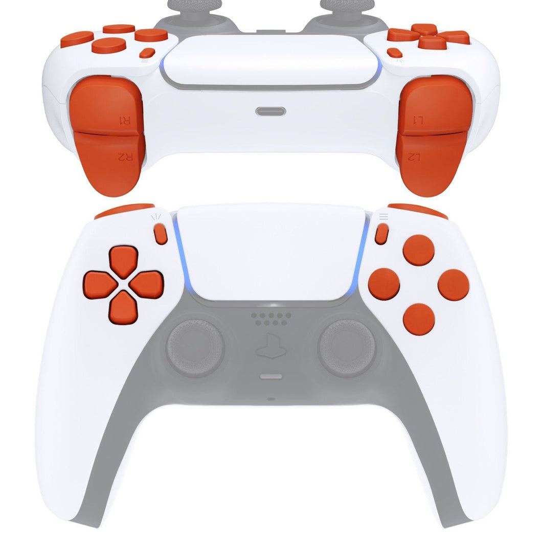 Bright Orange 11in1 Button Kits Compatible With PS5 Controller BDM-010 & BDM-020 - JPF1004G2WS - Extremerate Wholesale