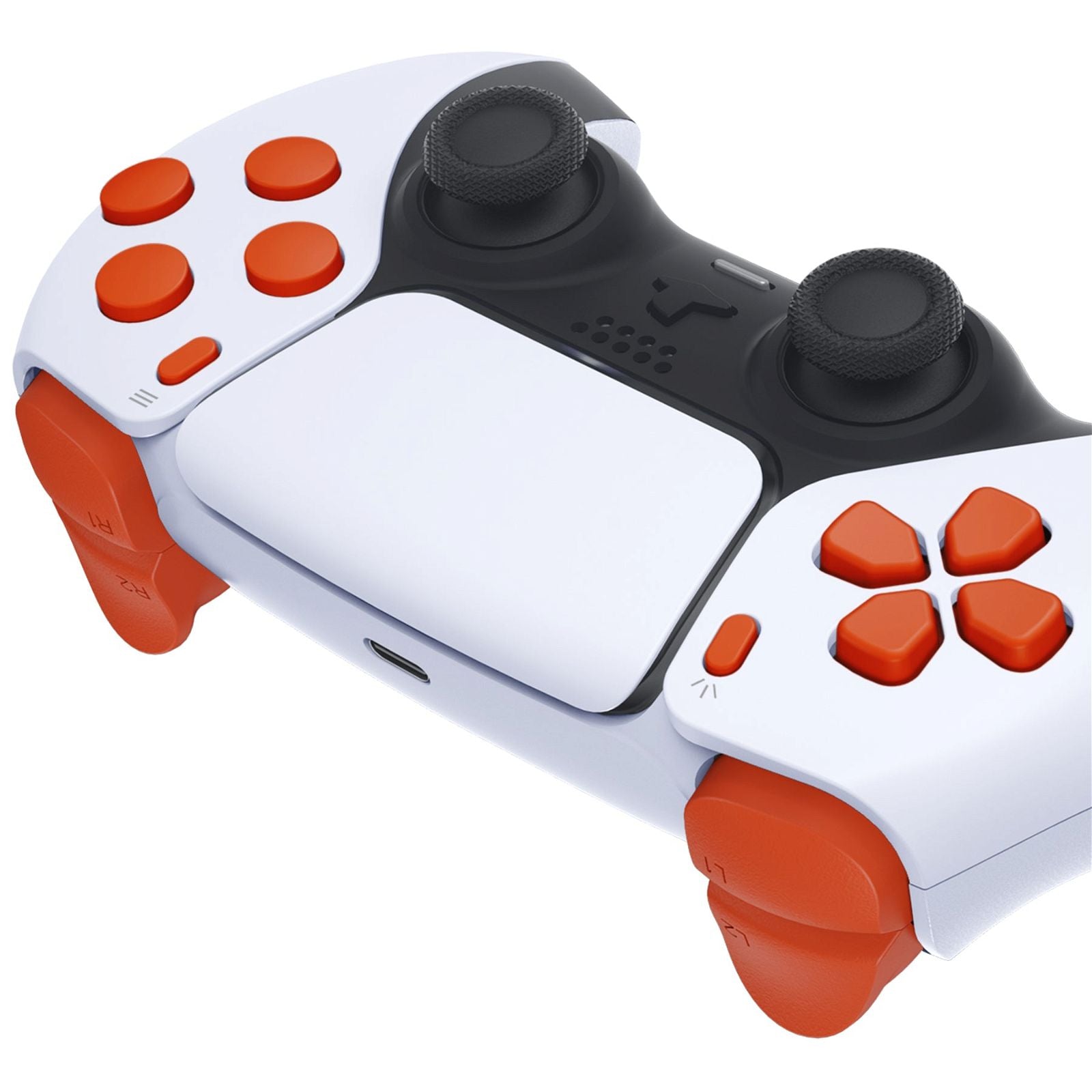 Bright Orange 11in1 Button Kits Compatible With PS5